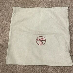 Hermes dust bag 17.5” x 17.5”